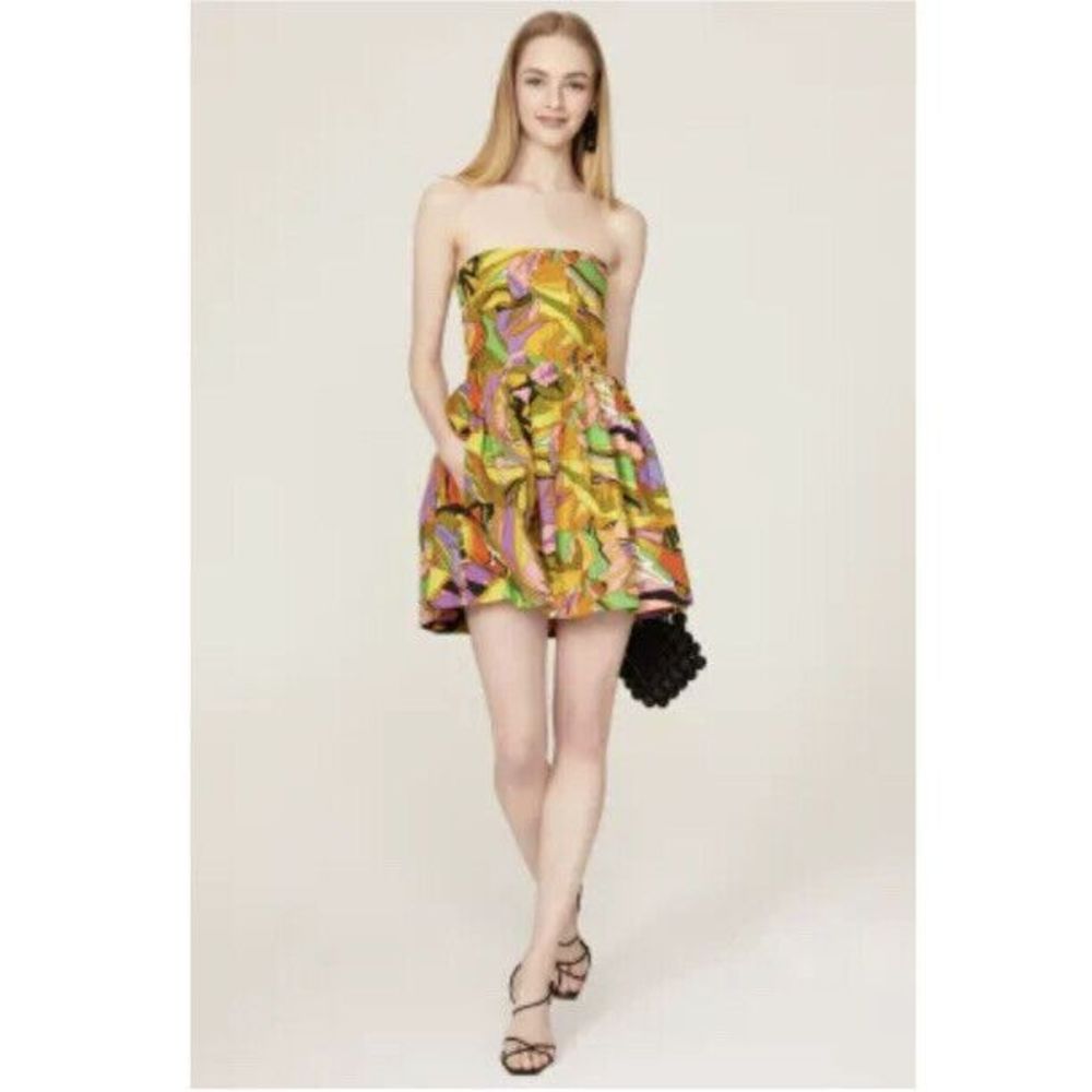 New S/W/F Birds of Paradise Mini Dress Size Small
